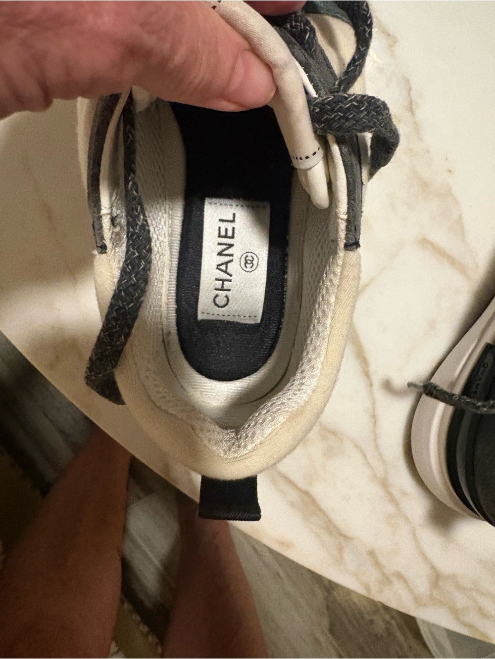 CHANEL Women’s Sneakers, two tone green from 2024 collection. Open to offers! 😊 - Picture 14 of 15